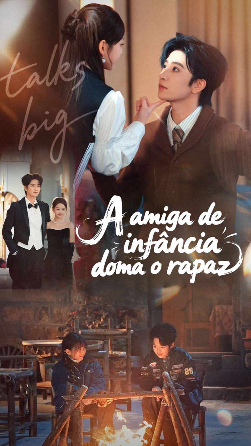 A amiga de infância doma o rapaz